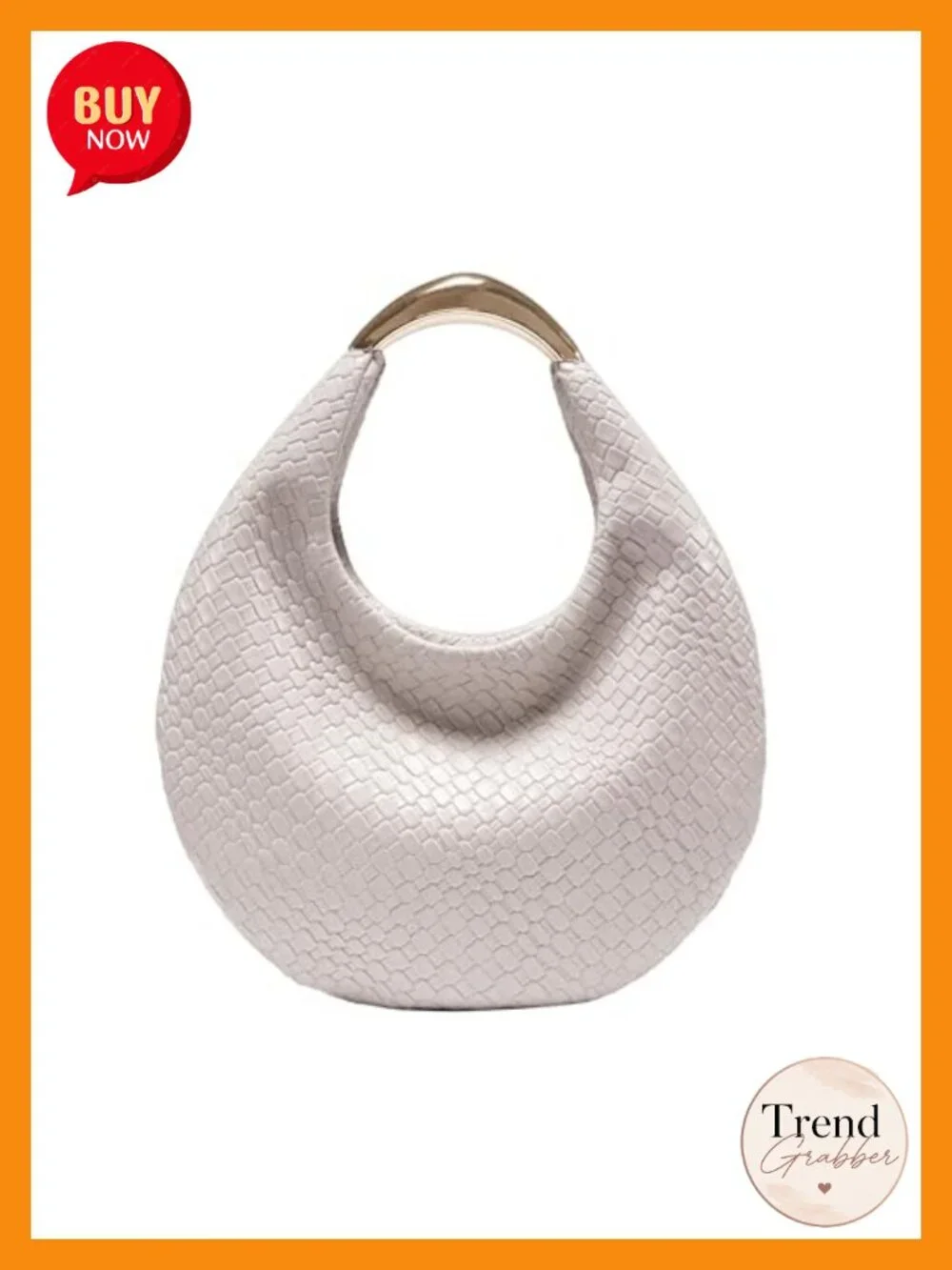 Braided Hobo Bag, Elegant Boho Chic Woven Tote Handbag Crescent Purse, PU